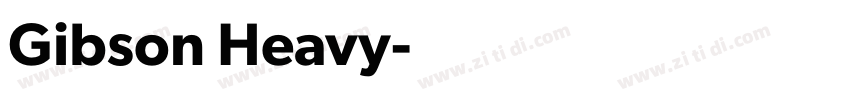 Gibson Heavy字体转换